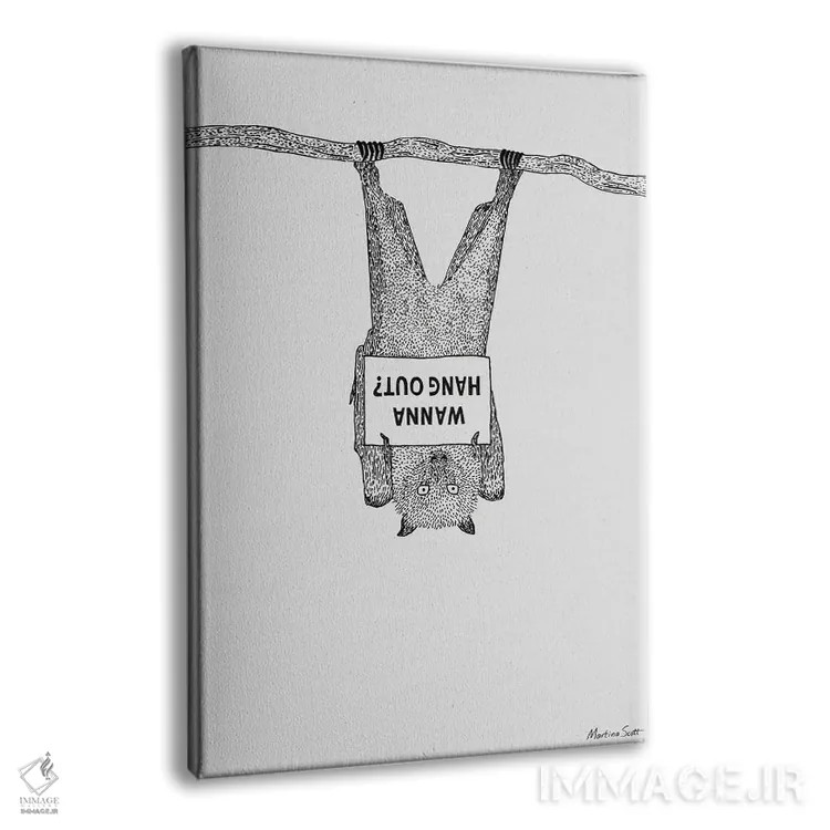 تابلو مدرن دوست داری وقت بگذرونیم؟ اثر مارتینا اسکات - نمای پرسپکتیو محصول