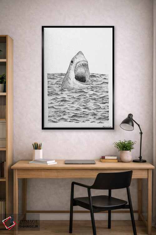 تابلو مدرن کوسه اثر مارتینا اسکات - D3B