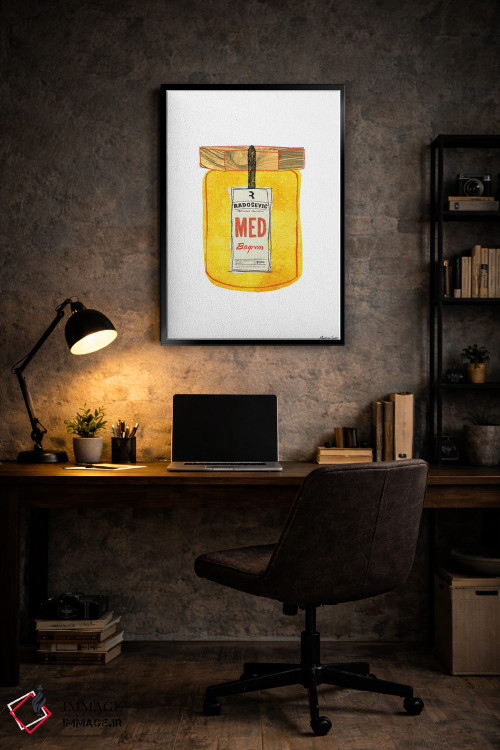 تابلو مدرن عسل کروات اثر مارتینا اسکات - D6B