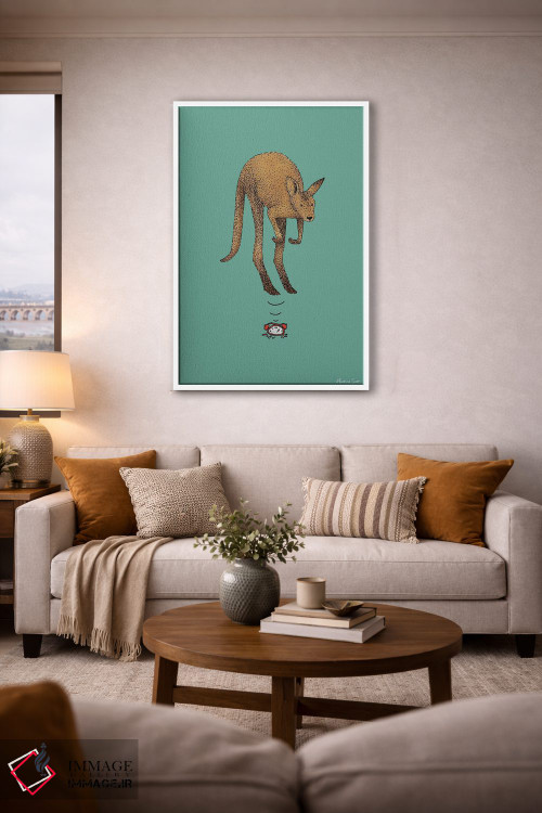 تابلو مدرن کوبیدن زنگ هشدار اثر مارتینا اسکات - D3W