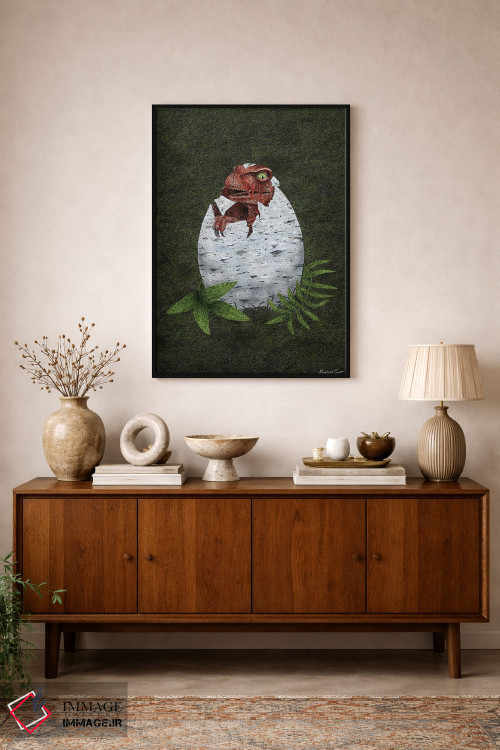 تابلو مدرن رپتور کوچک اثر مارتینا اسکات - D2B