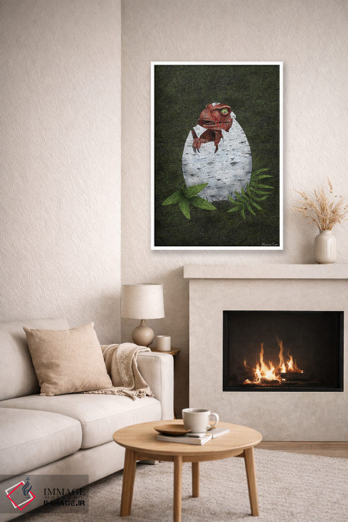 تابلو مدرن رپتور کوچک اثر مارتینا اسکات - D6W