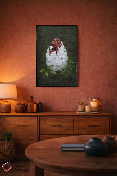 تابلو مدرن رپتور کوچک اثر مارتینا اسکات - D5B