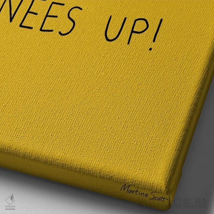 تابلو مدرن جشن زنبورها اثر مارتینا اسکات - نمای نزدیک بافت بوم