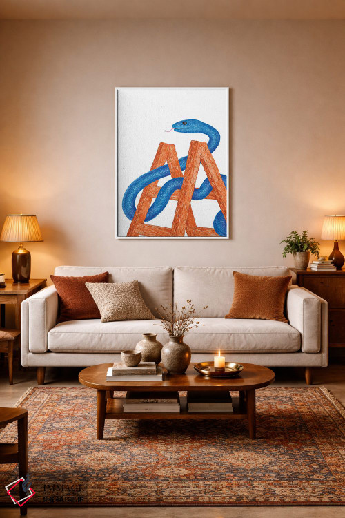 تابلو مدرن مار و پله اثر مارتینا اسکات - D2W