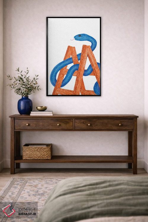 تابلو مدرن مار و پله اثر مارتینا اسکات - D4B