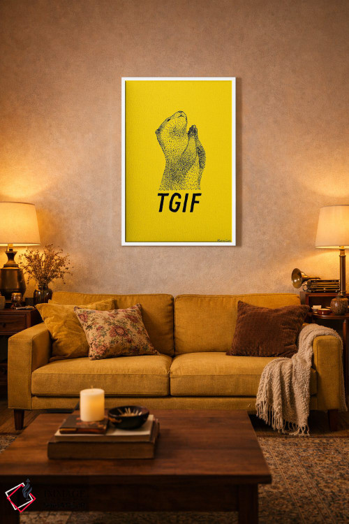 تابلو مدرن شکر که جمعه شد اثر مارتینا اسکات - D1W