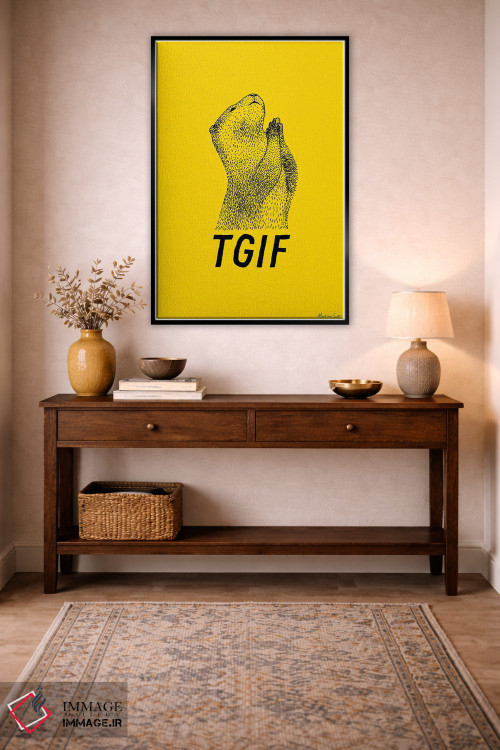 تابلو مدرن شکر که جمعه شد اثر مارتینا اسکات - D3B