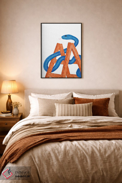 تابلو مدرن مار و پله اثر مارتینا اسکات - D6B