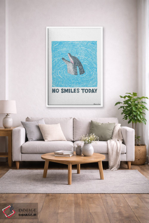 تابلو مدرن امروز خبری از لبخند نیست اثر مارتینا اسکات - D1W