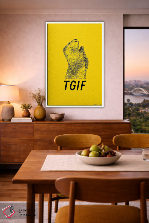 تابلو مدرن شکر که جمعه شد اثر مارتینا اسکات - D6W