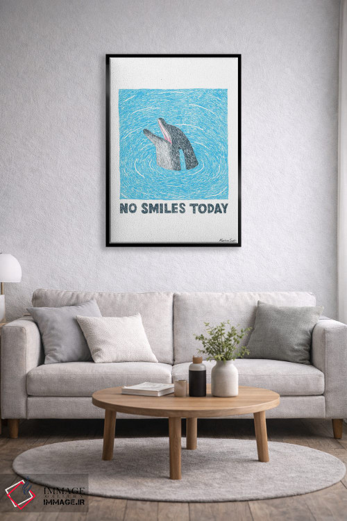 تابلو مدرن امروز خبری از لبخند نیست اثر مارتینا اسکات - D4B