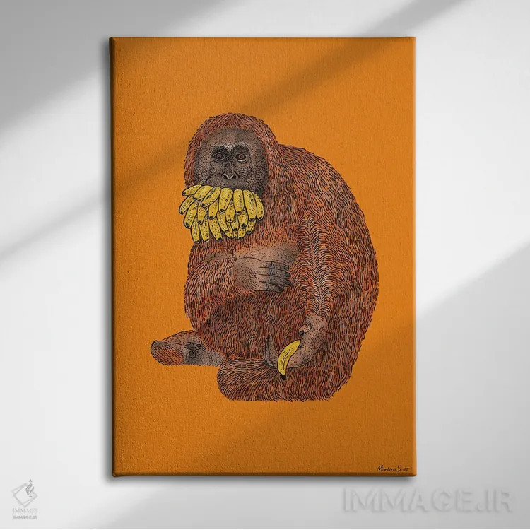 تابلو مدرن خوشحال از تقسیم کردن... یکی اثر مارتینا اسکات - نمای روبهرو روی دیوار