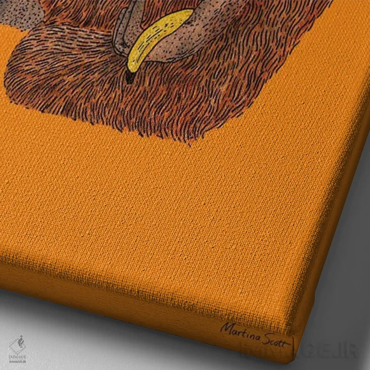 تابلو مدرن خوشحال از تقسیم کردن... یکی اثر مارتینا اسکات - نمای نزدیک بافت بوم