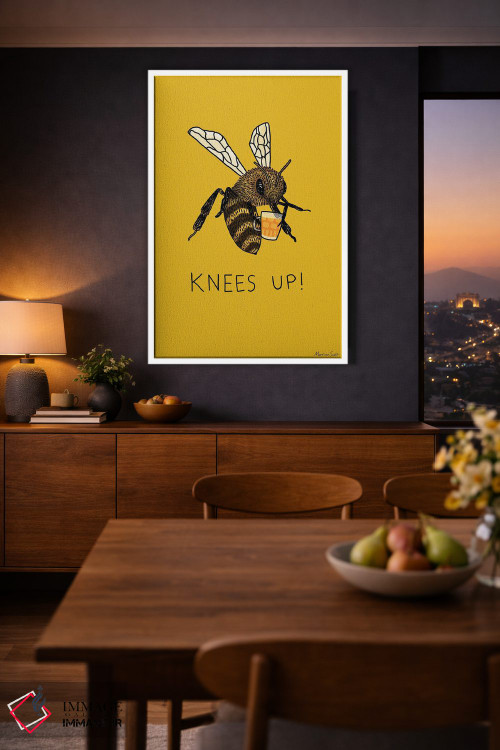 تابلو مدرن جشن زنبورها اثر مارتینا اسکات - D3W