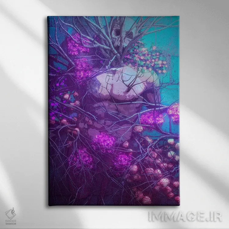 تابلو دکوراتیو انتقام اثر ماریشا بکر - نمای روبهرو روی دیوار