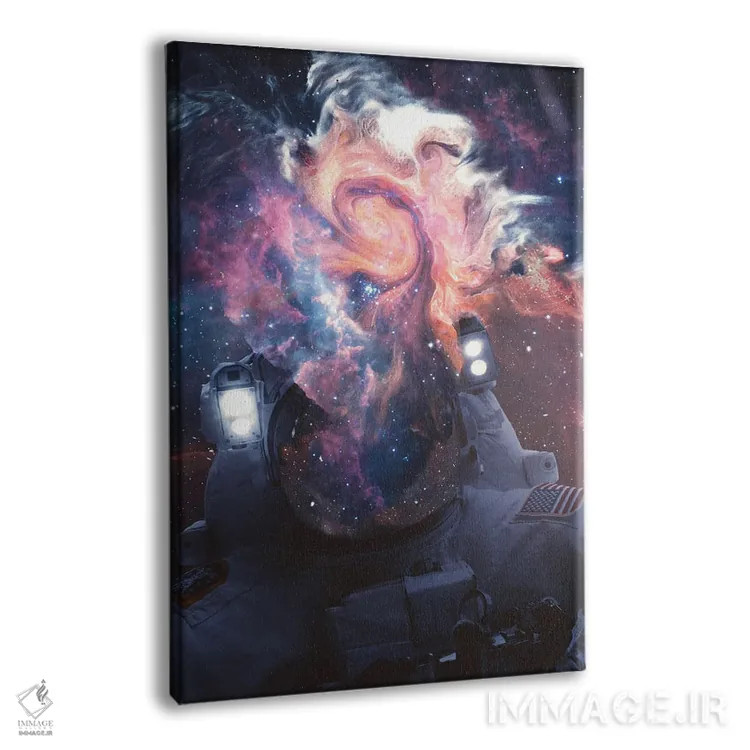 تابلو دکوراتیو کیهان نورد ۱ اثر ماریشا بکر - نمای پرسپکتیو محصول