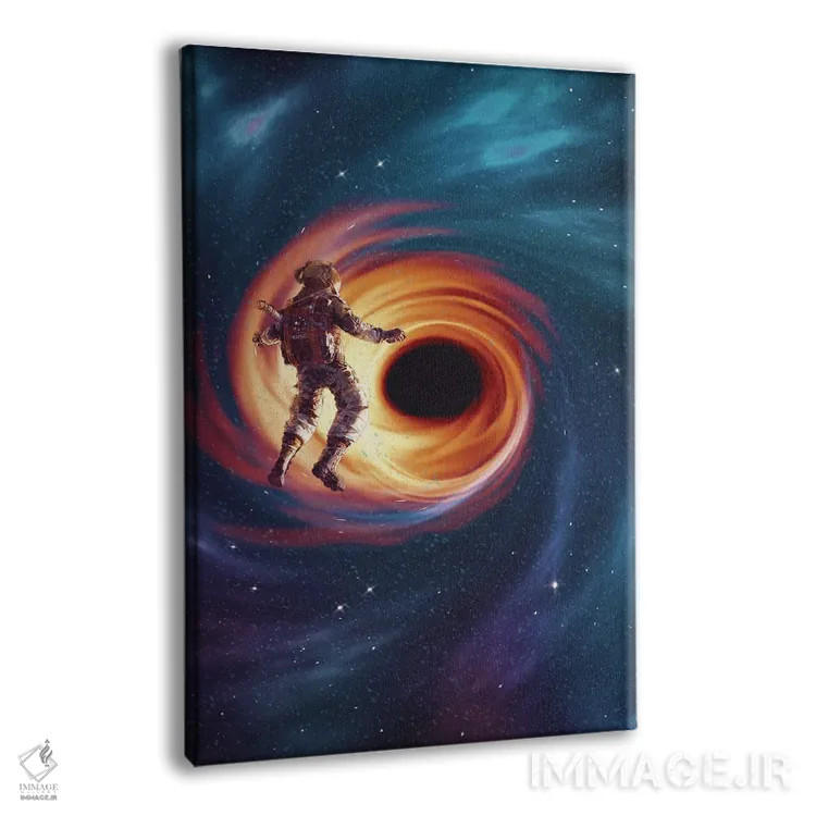 تابلو دکوراتیو سیاه چاله اثر ماریشا بکر - نمای پرسپکتیو محصول