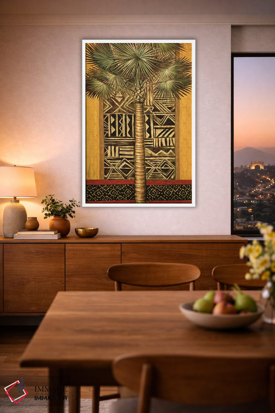 تابلو دکوراتیو غروب آفریقایی ۱ اثر آندره مازو - D1W