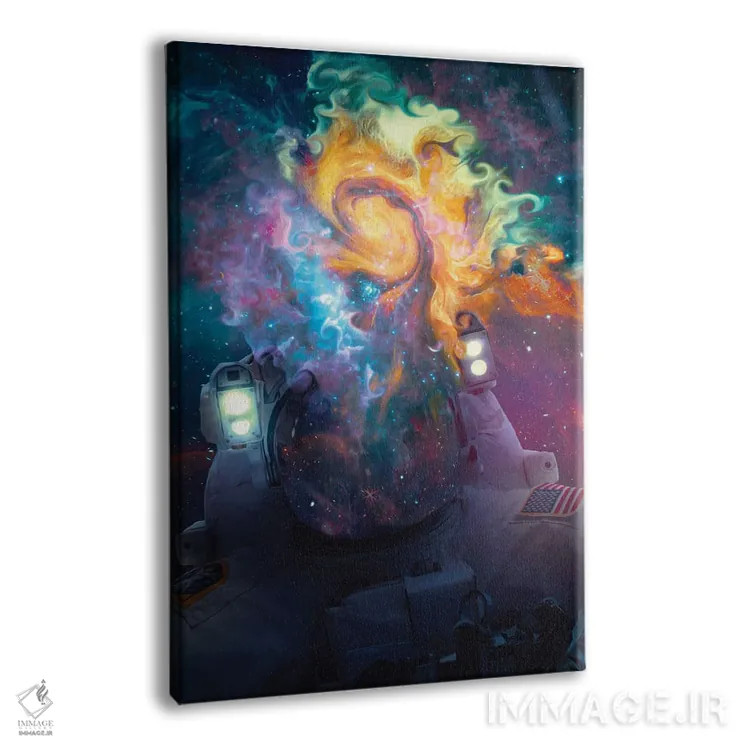 تابلو دکوراتیو کیهان نورد ۲ اثر ماریشا بکر - نمای پرسپکتیو محصول