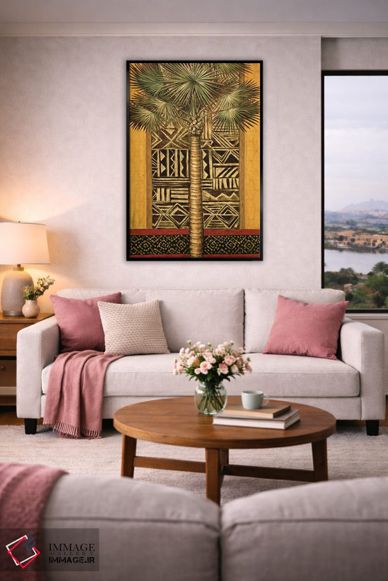 تابلو دکوراتیو غروب آفریقایی ۱ اثر آندره مازو - D5B