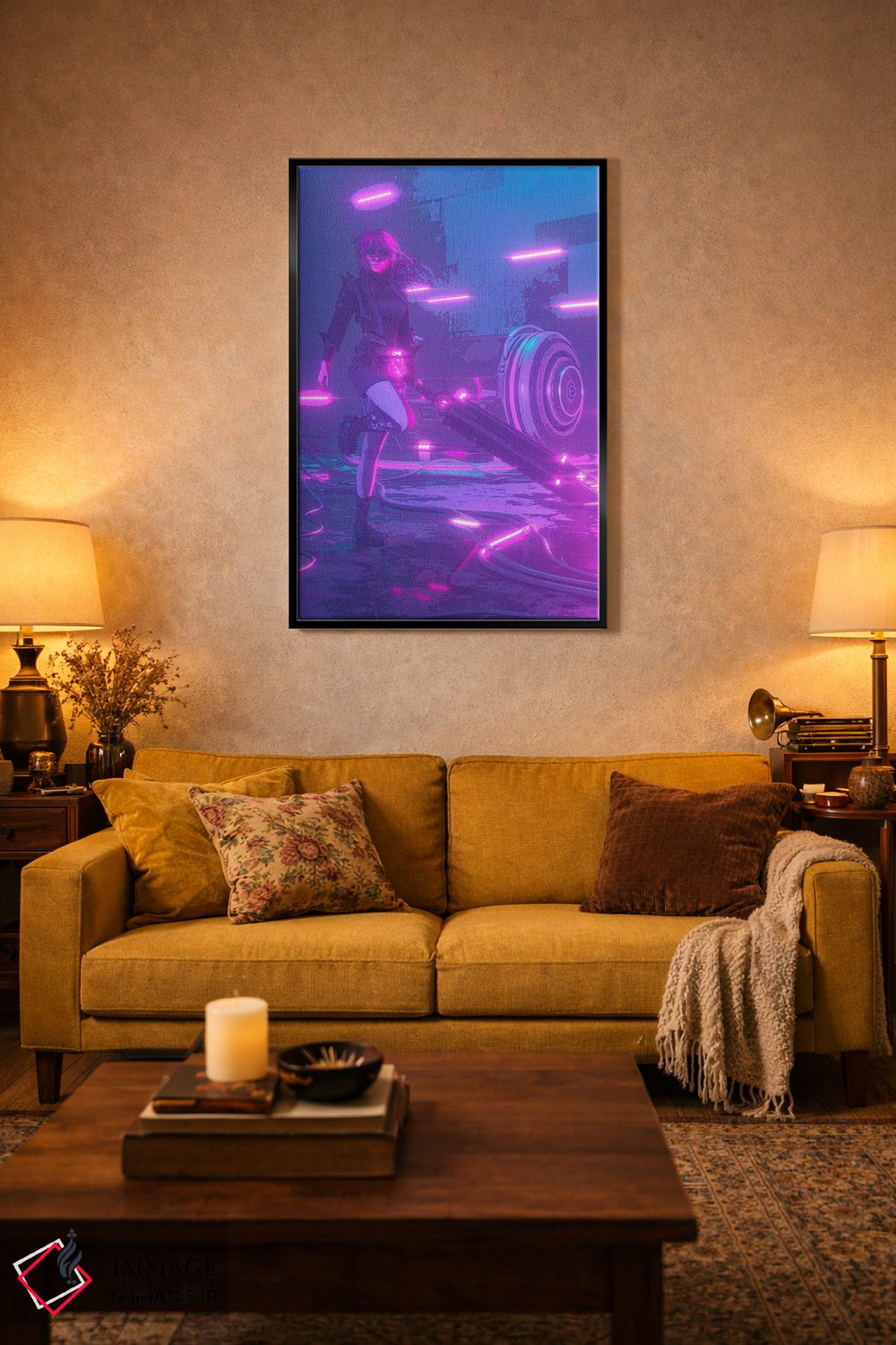 تابلو دکوراتیو شمشیر کهربا اثر ماریشا بکر - D4B