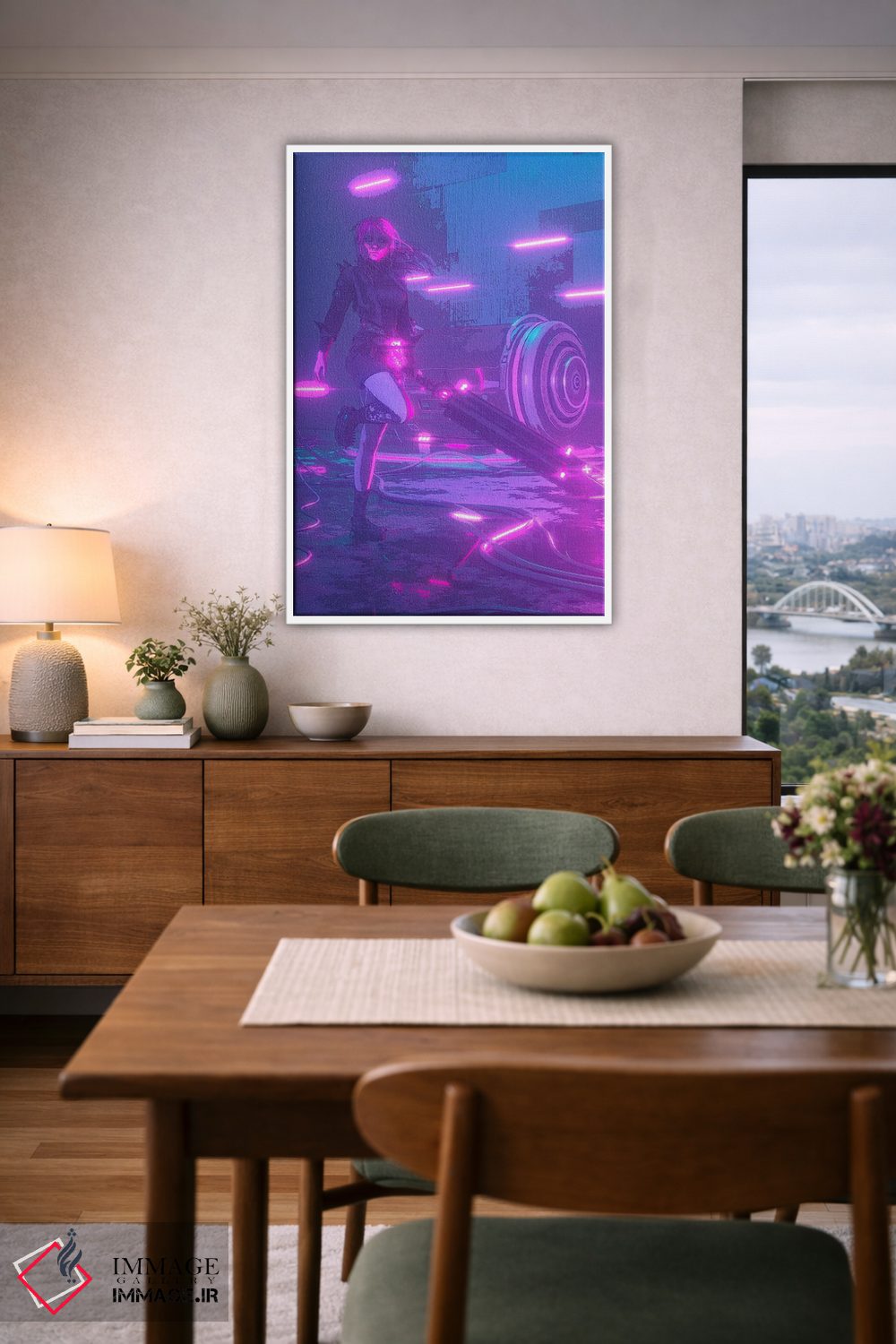 تابلو دکوراتیو شمشیر کهربا اثر ماریشا بکر - D5W