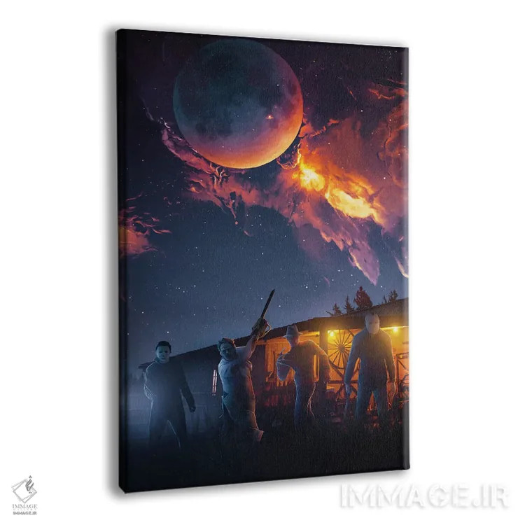 تابلو دکوراتیو طایفه وحشت اثر ماریشا بکر - نمای پرسپکتیو محصول