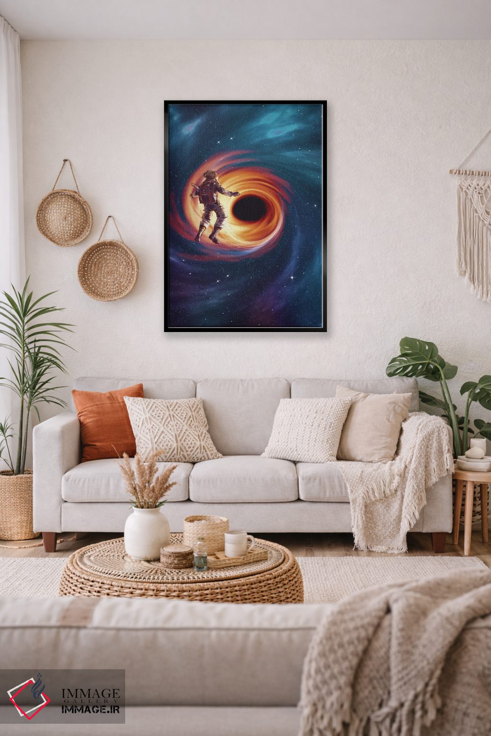 تابلو دکوراتیو سیاه چاله اثر ماریشا بکر - D2B