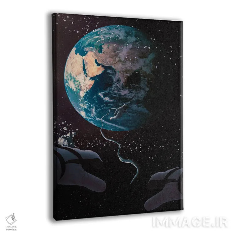 تابلو دکوراتیو جاذبه اثر ماریشا بکر - نمای پرسپکتیو محصول