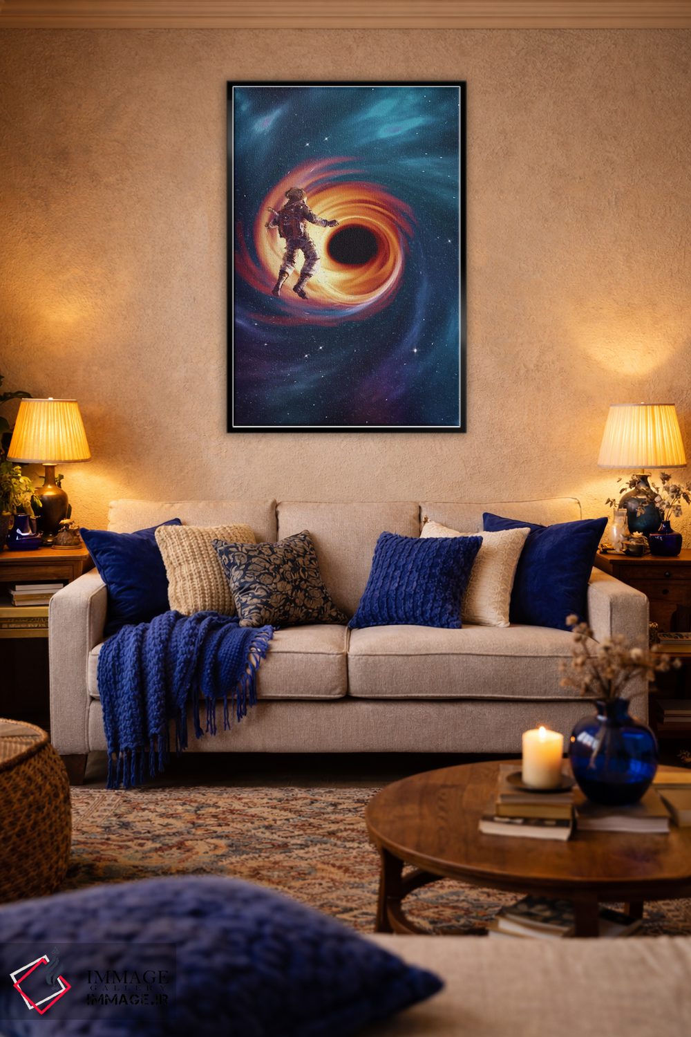 تابلو دکوراتیو سیاه چاله اثر ماریشا بکر - D4B