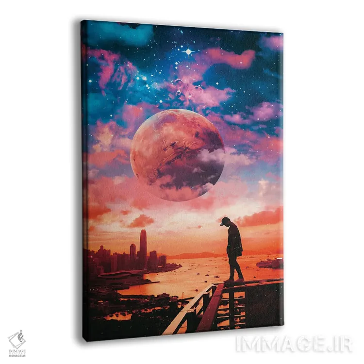 تابلو دکوراتیو تنها اثر ماریشا بکر - نمای پرسپکتیو محصول