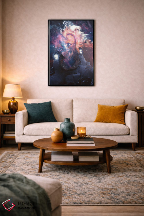 تابلو دکوراتیو کیهان نورد ۱ اثر ماریشا بکر - D4B