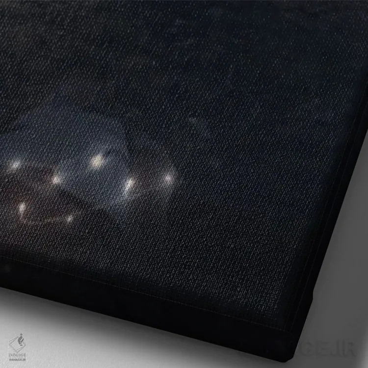 تابلو دکوراتیو جمعه سیزدهم اثر ماریشا بکر - نمای نزدیک بافت بوم