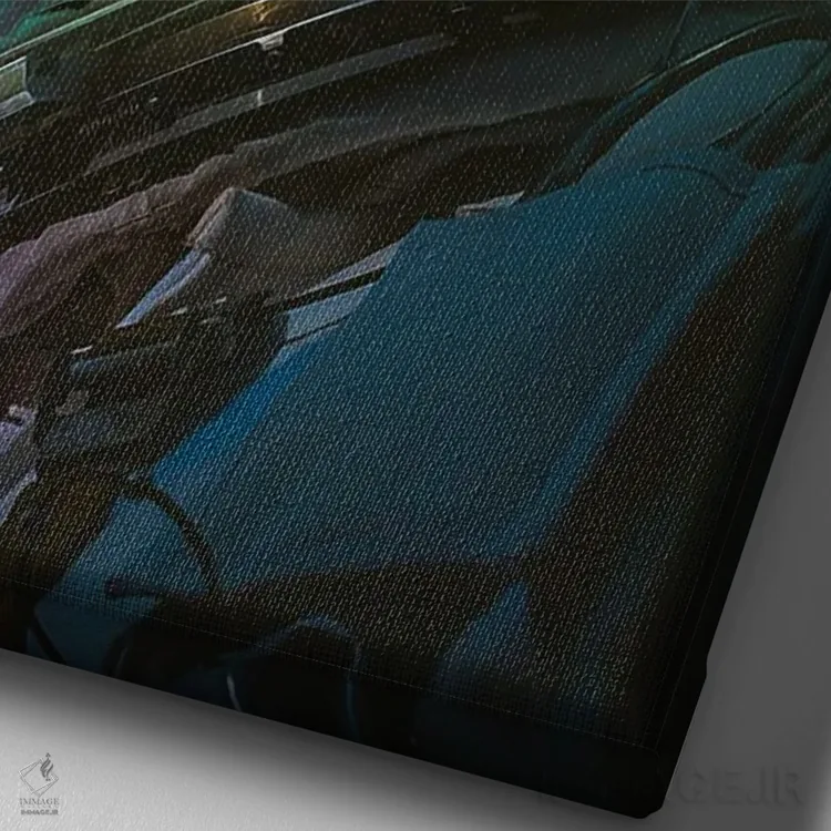 تابلو دکوراتیو دلشکستگی ۲ اثر ماریشا بکر - نمای نزدیک بافت بوم