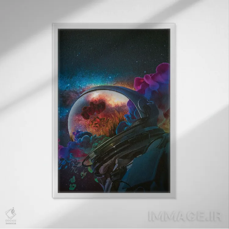 تابلو دکوراتیو دلشکستگی ۲ اثر ماریشا بکر - نمای قابدار سفید