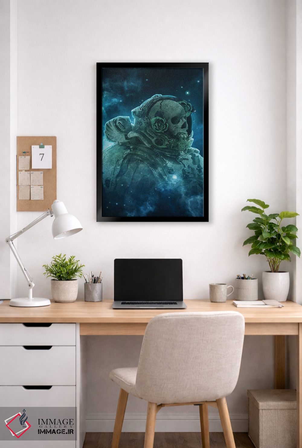 تابلو دکوراتیو جمجمه مرگ ۲ اثر ماریشا بکر - D4B