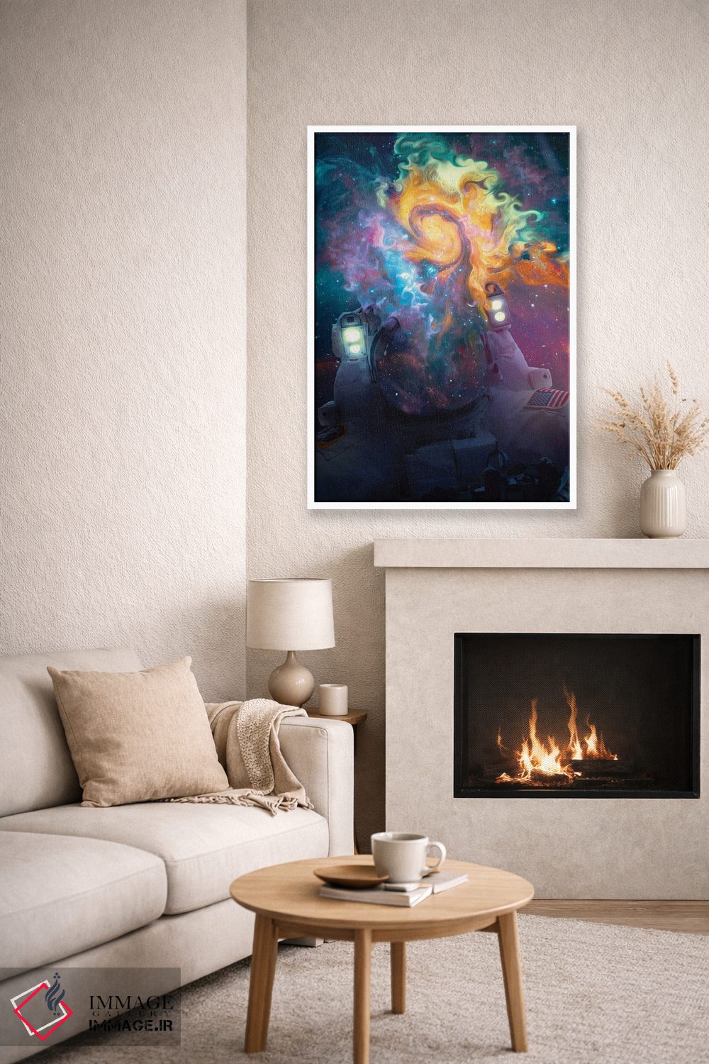 تابلو دکوراتیو کیهان نورد ۲ اثر ماریشا بکر - D6W