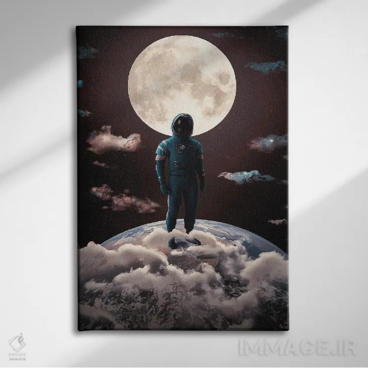 تابلو دکوراتیو مهتاب اثر ماریشا بکر - نمای روبهرو روی دیوار