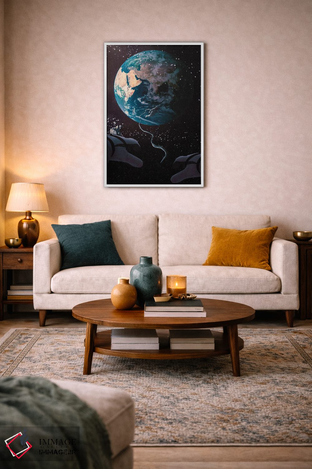 تابلو دکوراتیو جاذبه اثر ماریشا بکر - D3W