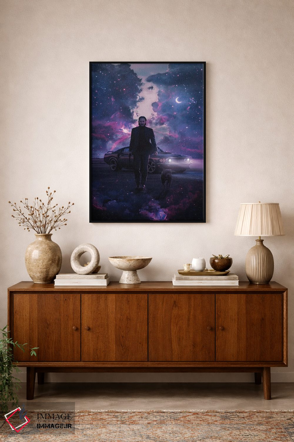 تابلو دکوراتیو جان ویک ۳ اثر ماریشا بکر - D1B