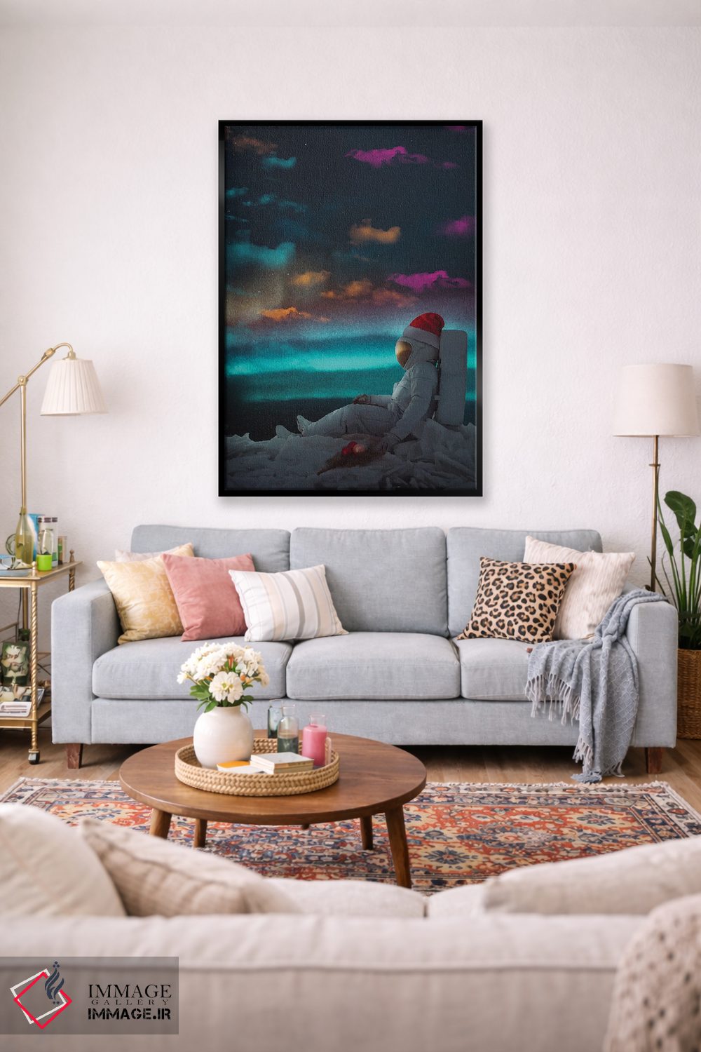 تابلو دکوراتیو کریسمس فضایی اثر ماریشا بکر - D1B