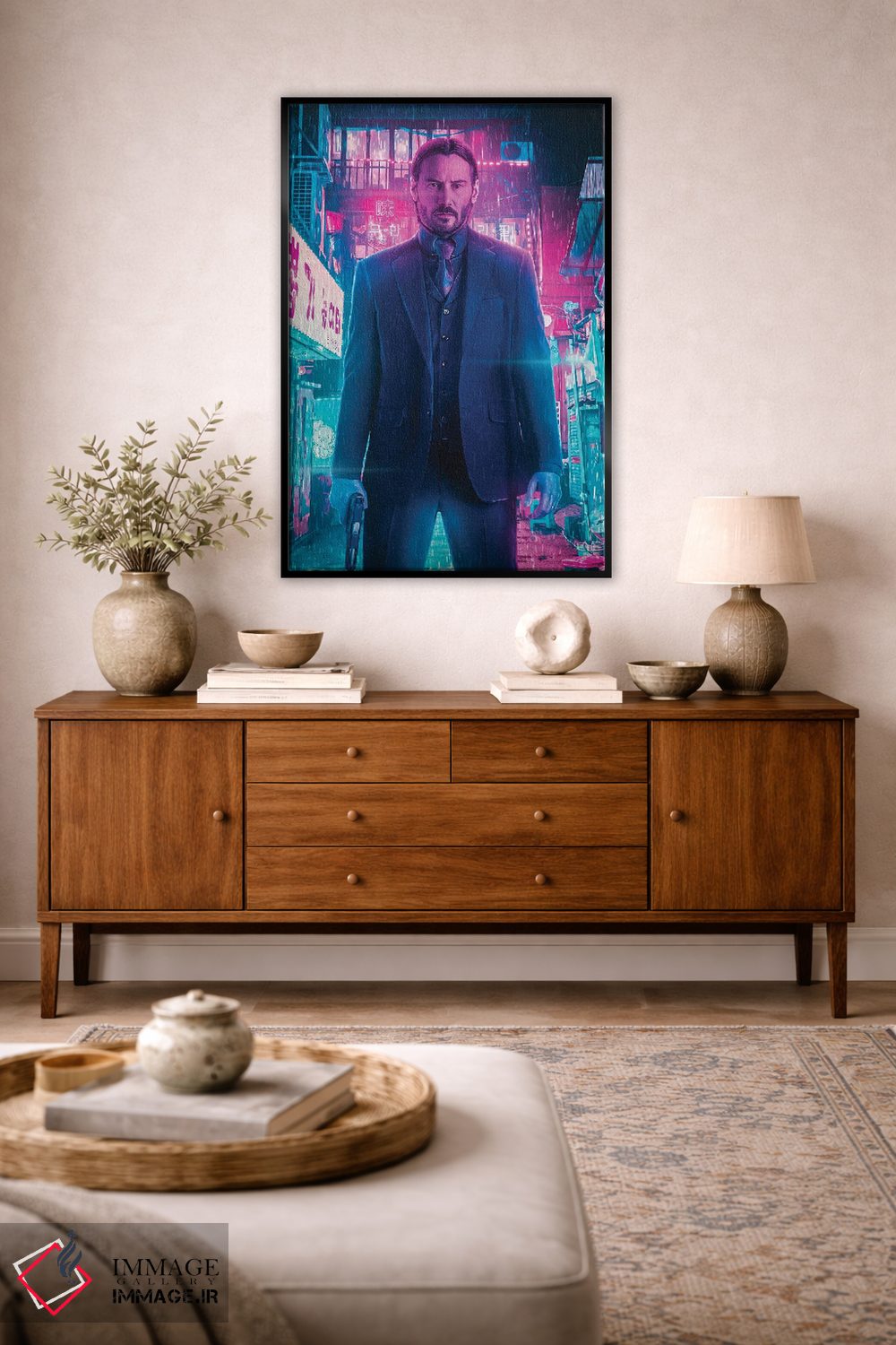 تابلو دکوراتیو جان ویک ۱ اثر ماریشا بکر - D4B