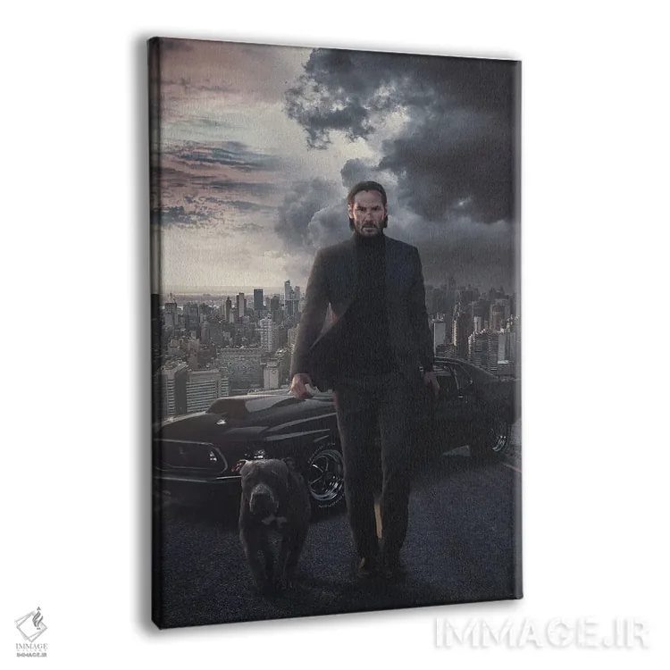 تابلو دکوراتیو جان ویک ۴ اثر ماریشا بکر - نمای پرسپکتیو محصول