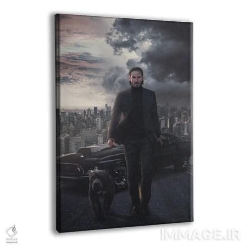 تابلو دکوراتیو جان ویک ۴ اثر ماریشا بکر - نمای پرسپکتیو محصول