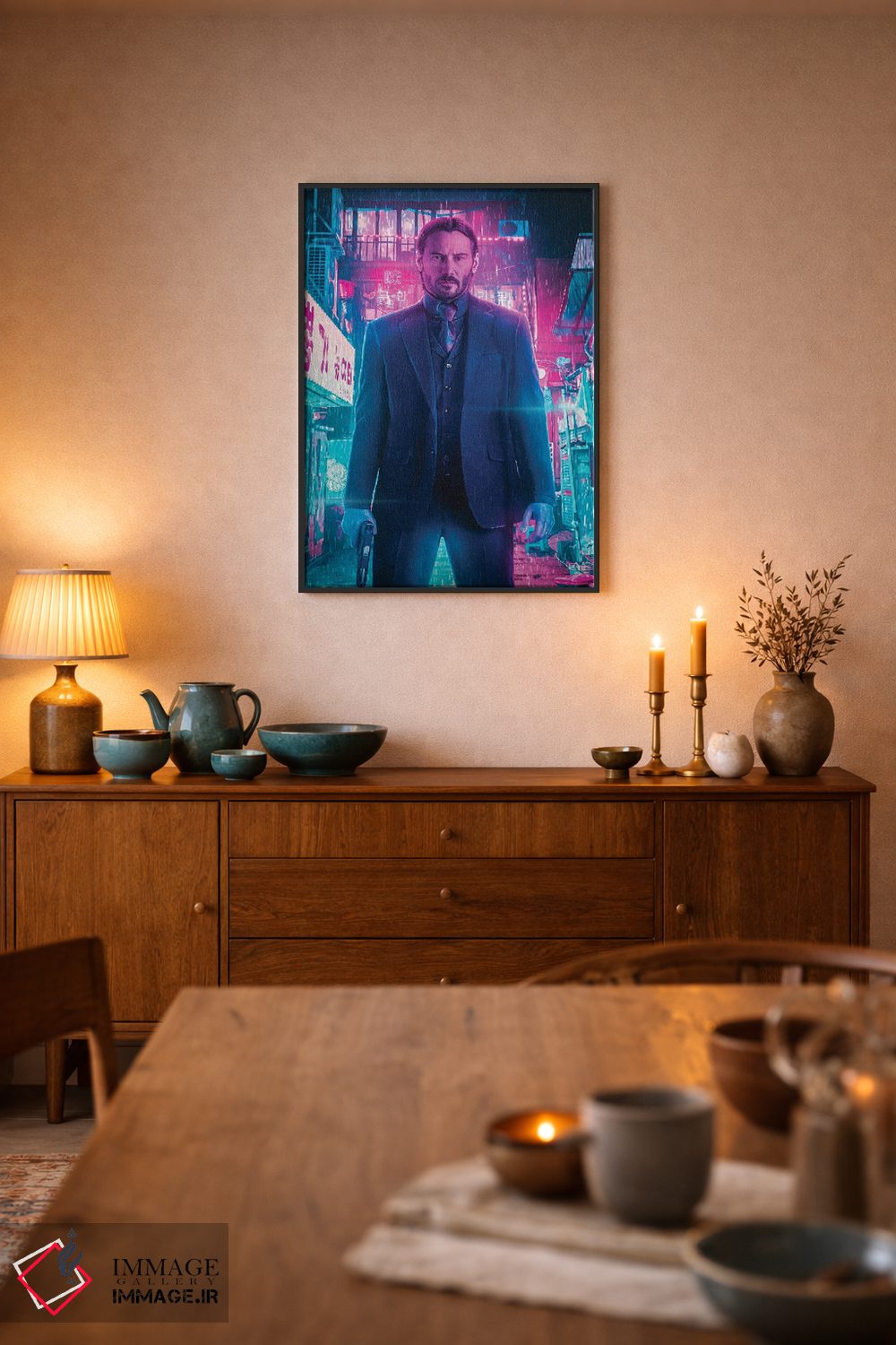 تابلو دکوراتیو جان ویک ۱ اثر ماریشا بکر - D6B