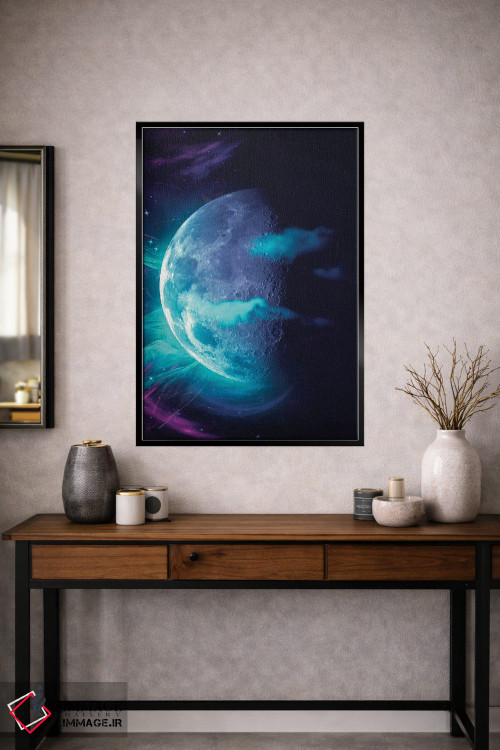 تابلو دکوراتیو ماه اثر ماریشا بکر - D2B