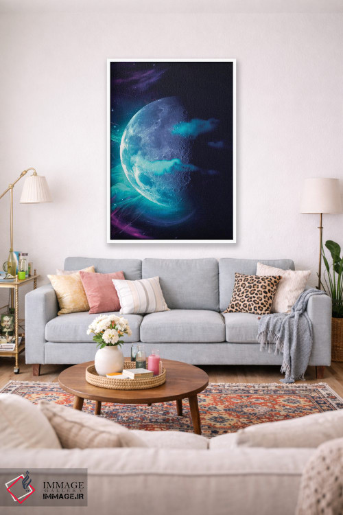 تابلو دکوراتیو ماه اثر ماریشا بکر - D1W
