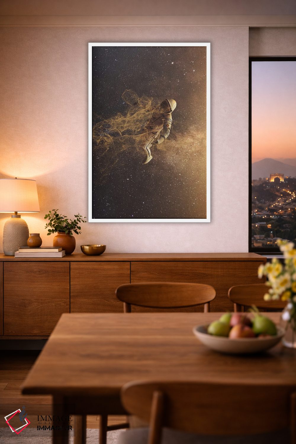 تابلو دکوراتیو گمشده در فضا اثر ماریشا بکر - D1W