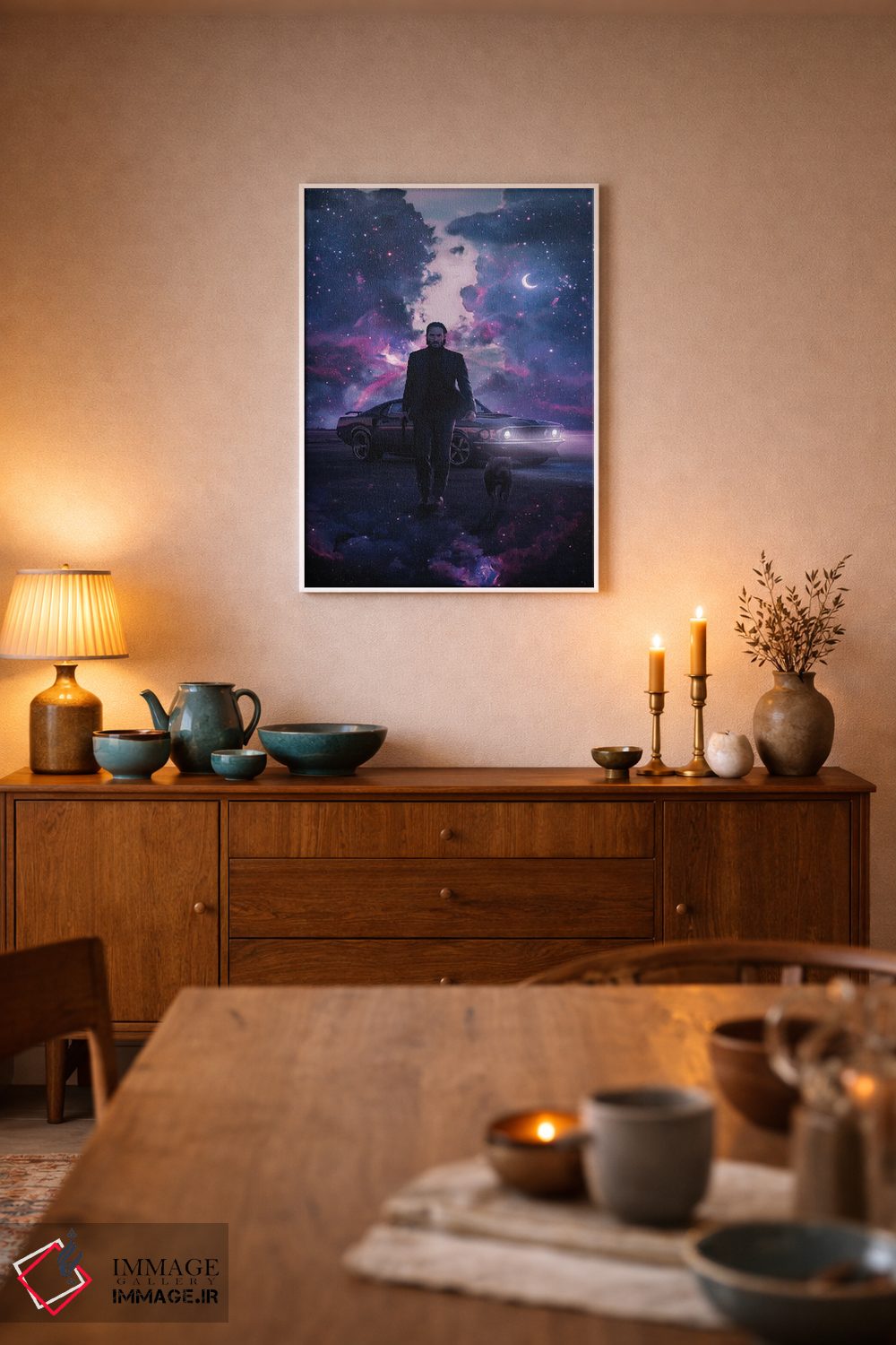 تابلو دکوراتیو جان ویک ۳ اثر ماریشا بکر - D6W